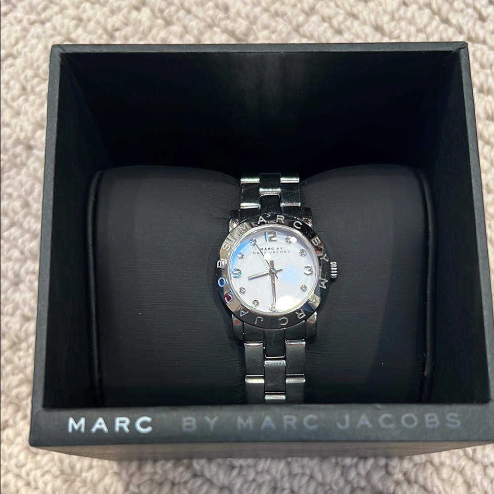 Marc By Marc Jacobs Silver Watch with Stainless Steel Bracelet